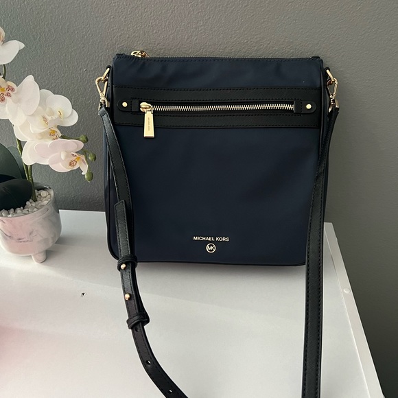 MICHAEL Michael Kors Handbags - Micheal Kors Nylon Crossbody Body-Navy Color